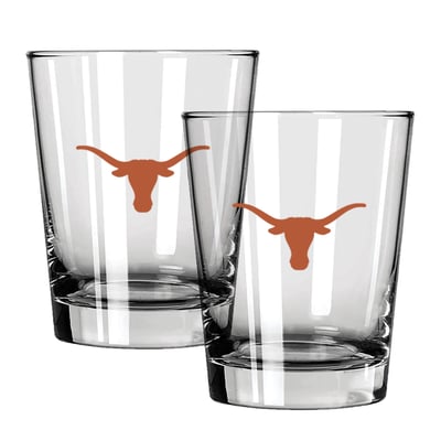 Texas Longhorns The Memory Company 15oz. Two-Pack Rocks Glass Gift Set