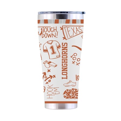 Texas Longhorns The Memory Company 30oz. Sketchpad Stainless Steel Tumbler