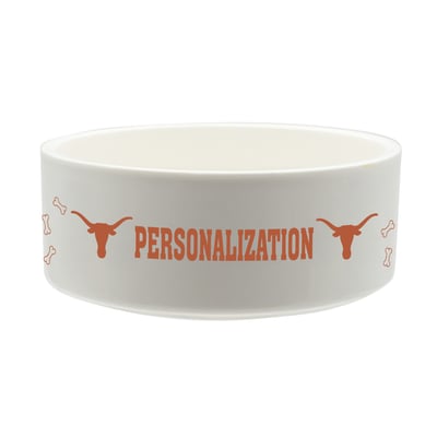 Texas Longhorns The Memory Company 35oz. Personalized Ceramic Pet Bowl