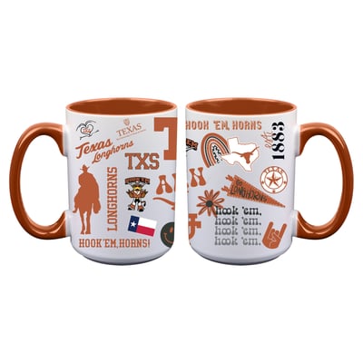 Texas Longhorns The Memory Company Two-Piece 15oz. Loco Coffee Mug Set