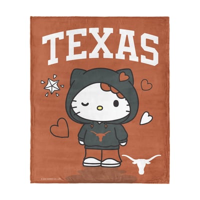 Texas Longhorns The Northwest Group Hello Kitty 46" x 60" Silk Touch Throw Blanket