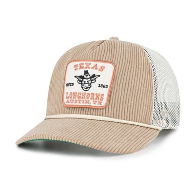 Texas Longhorns '47 Unisex Cordlandia Hitch Adjustable Hat - Khaki
