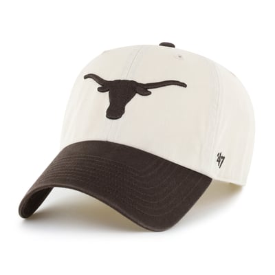 Texas Longhorns '47 Unisex Clean Up Adjustable Hat - Natural/Brown
