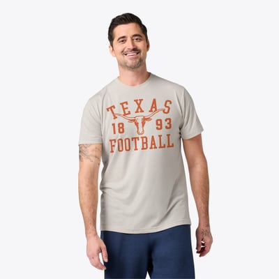 Texas Longhorns Homage Unisex 1893 Football Tri-Blend T-Shirt - Stone