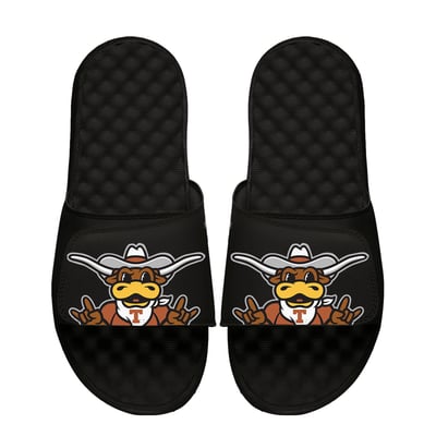 Texas Longhorns ISlide Unisex Mascot Slide Sandals - Black