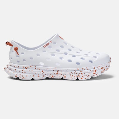  Texas Longhorns Kane Footwear Unisex Speckle Revive Active Recovery Shoe - White