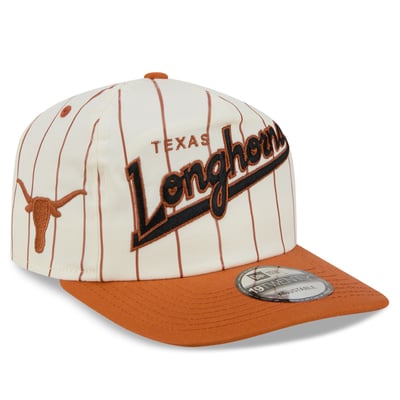 Texas Longhorns New Era Unisex 19TWENTY Inline Pinstripe Adjustable Hat - Cream
