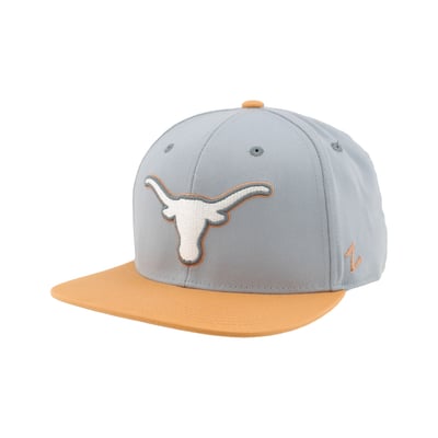  Texas Longhorns Zephyr Unisex Pastel Fitted Hat - Gray