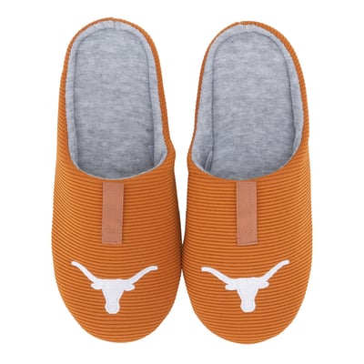 Texas Longhorns ZooZatz Unisex Ribbed Slide Slippers
