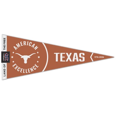 Texas Longhorns WinCraft 12" x 30" America 250 Premium Pennant