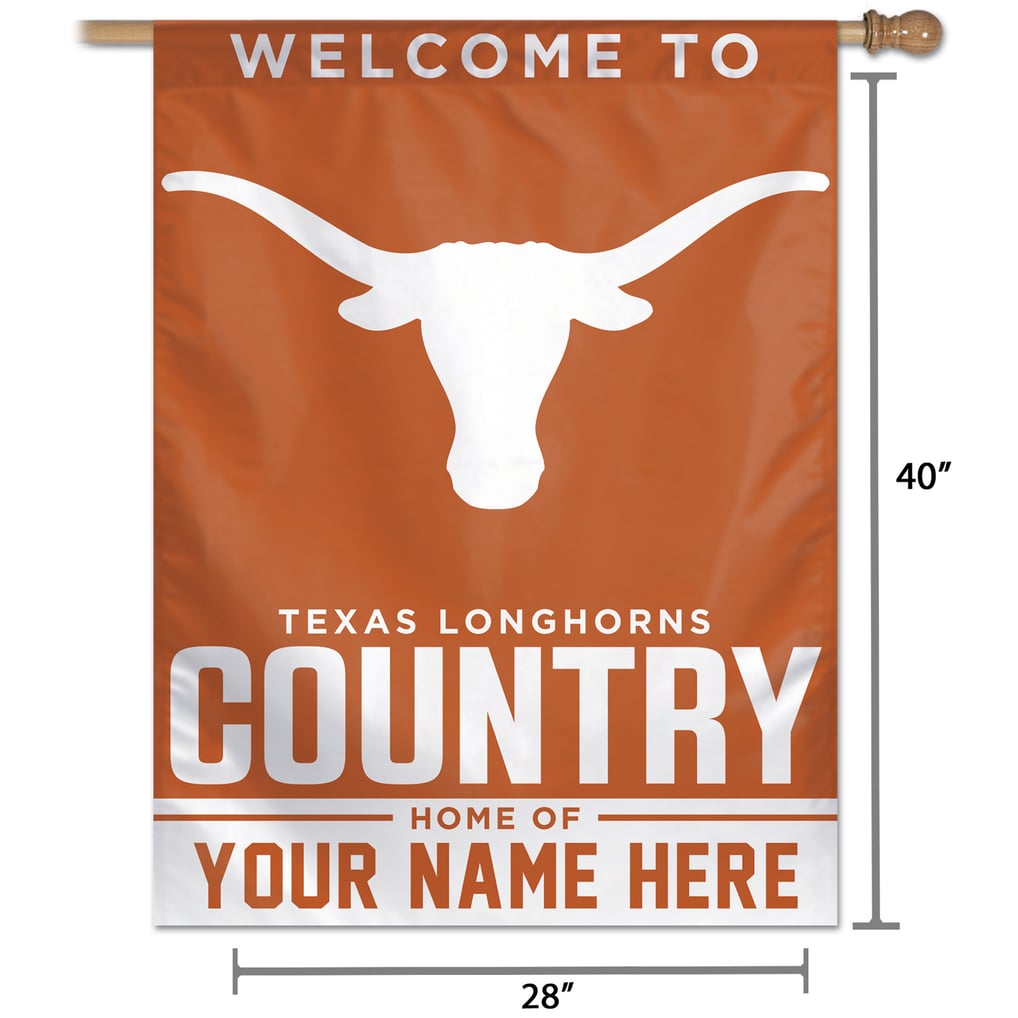 Texas Longhorns WinCraft Personalized 27'' x 37'' Single-Sided Vertical Banner