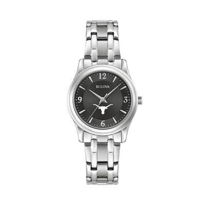 Texas Longhorns Bulova Women's Corporate Collection Stainless Steel Watch - Black