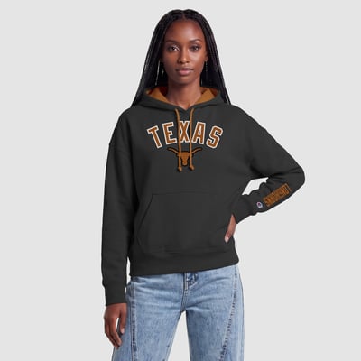  Texas Longhorns Champion Women's Fleece Hoodie - Black