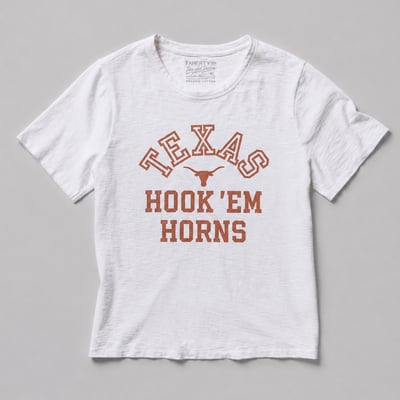 Texas Longhorns FAHERTY Women's Sunwashed Essential T-Shirt - White