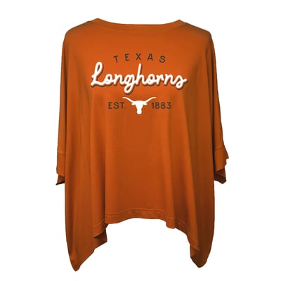 Texas Longhorns Flying Colors Apparel Women's Felicity Flowy T-Shirt - Texas Orange
