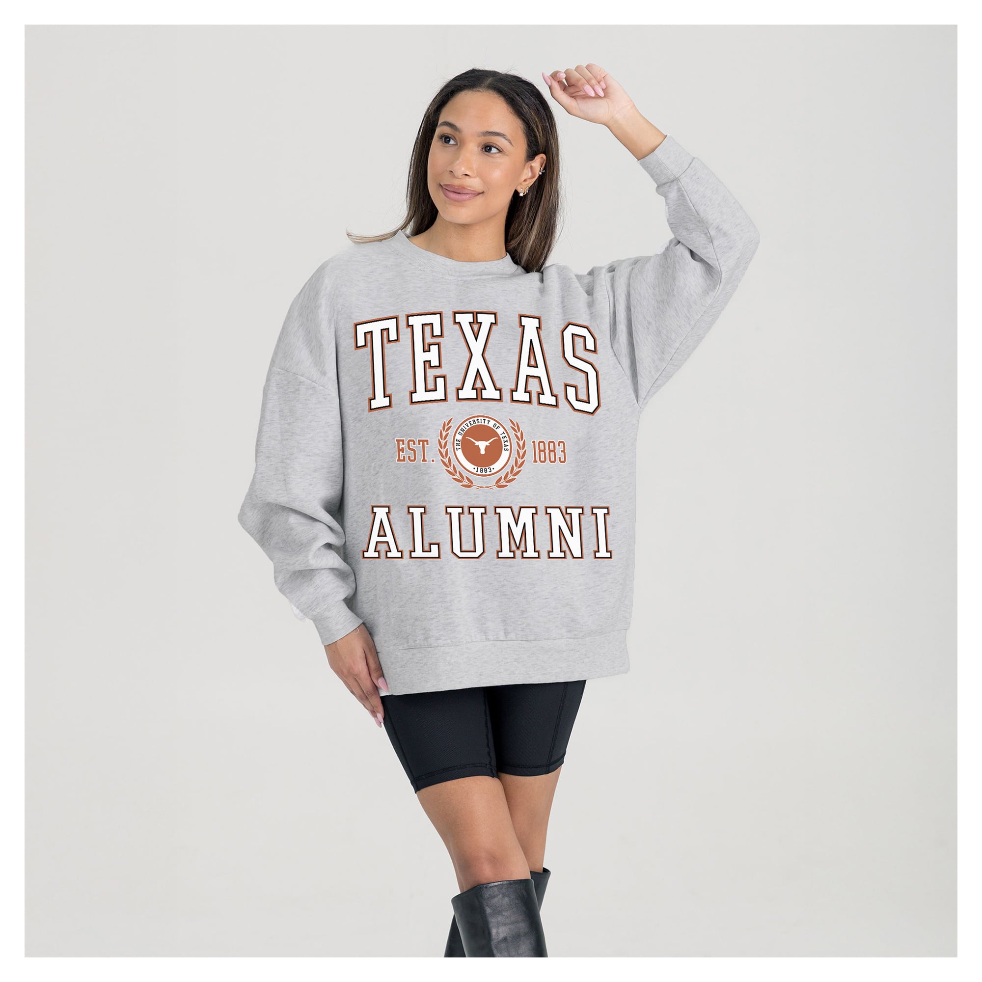 Gameday Couture Women's Degree Unlocked Oversized Sweatshirt Ash
