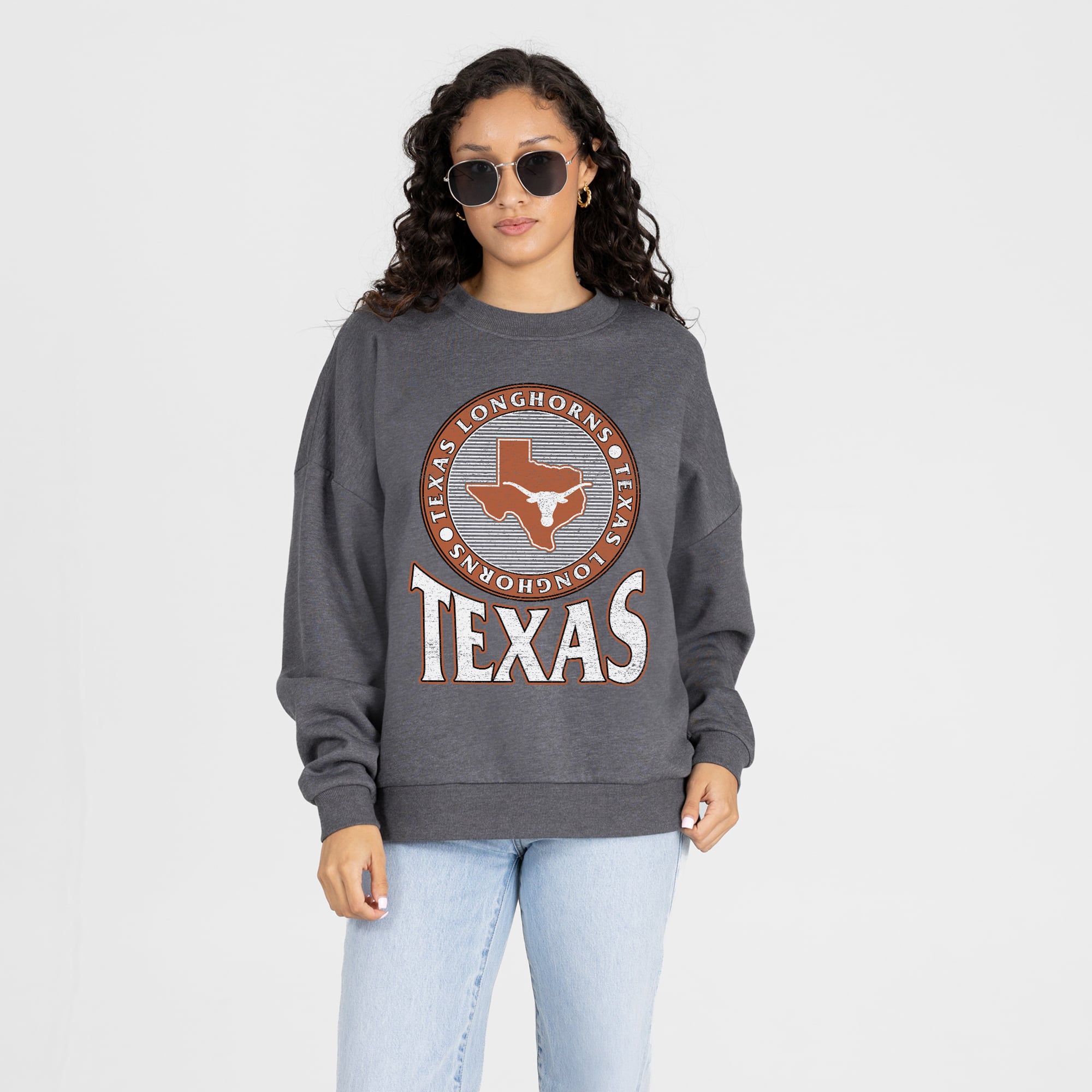 Gameday Couture Women's Saturday Seal Oversized Sweatshirt Charcoal