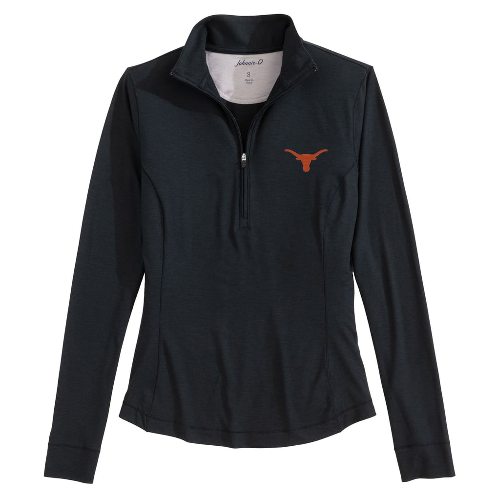 Texas Longhorns johnnie-O Women's Susie Half Zip Pullover - Black