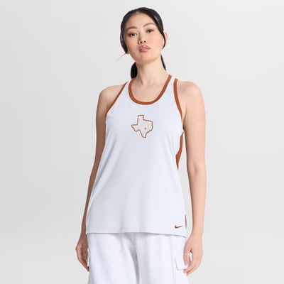  Texas Longhorns Nike Women's Reversible Racerback Tank Top - White