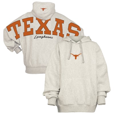 Texas Longhorns Pressbox Women's Belvedere Oversized Hoodie - Gray