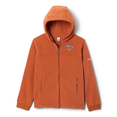  Texas Longhorns Columbia Youth Flanker Fleece Full-Zip Hoodie - Texas Orange