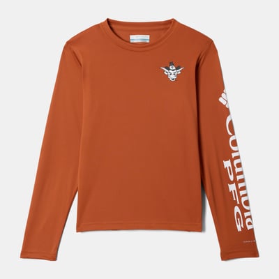  Texas Longhorns Columbia Youth Terminal Tackle Long Sleeve T-Shirt - Texas Orange