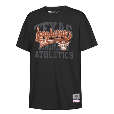  Texas Longhorns Mitchell & Ness Youth Retro Sweeper T-Shirt - Black