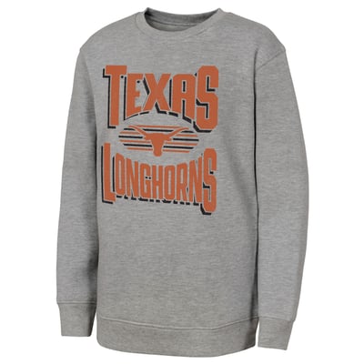 Texas Longhorns Outerstuff Youth Jet Stream Sweatshirt - Gray