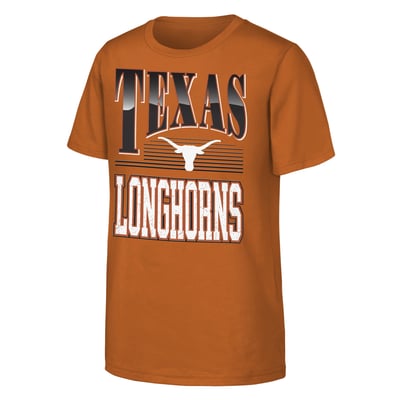  Texas Longhorns Outerstuff Youth Chrome Header T-Shirt - Texas Orange