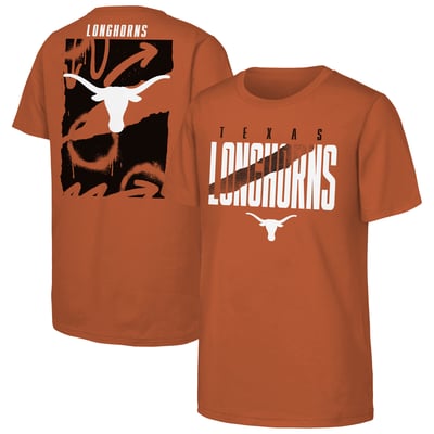  Texas Longhorns Outerstuff Youth Cut Through T-Shirt - Texas Orange