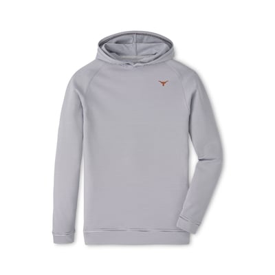  Texas Longhorns Peter Millar Youth Pine Sugar Stripe Performance Pullover Hoodie - Gray