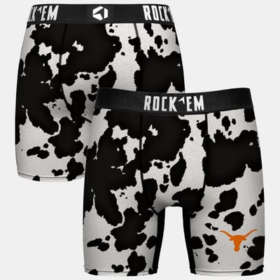  Texas Longhorns Rock Em Youth Localized Boxer Briefs - Black