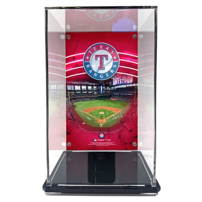  Texas Rangers Fanatics Authentic Tall Baseball Display Case with Image