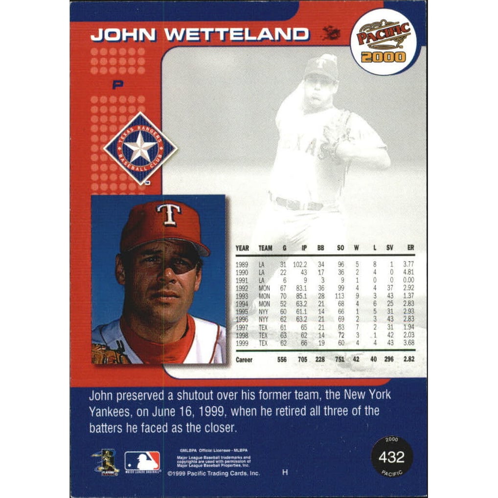 2000 Pacific Premiere Date #432 John Wetteland