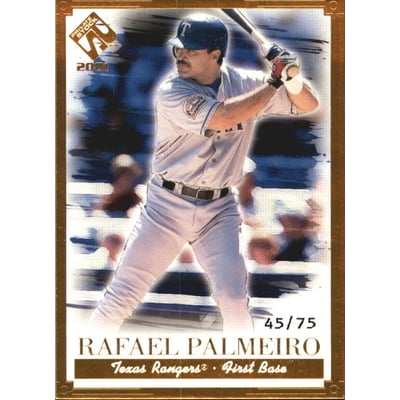 2001 Private Stock Gold Portraits #119 Rafael Palmeiro