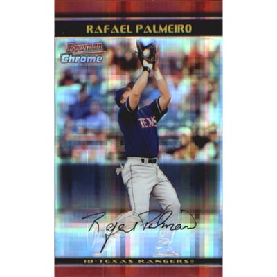 2002 Bowman Chrome X-Fractors #47 Rafael Palmeiro