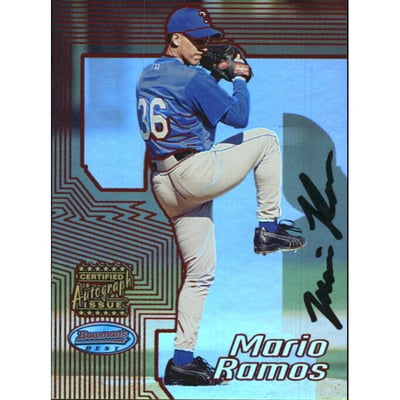 2002 Bowman's Best Red #122 Mario Ramos AU
