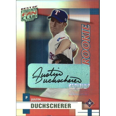 2002 Donruss Best of Fan Club Autographs #205 Justin Duchscherer/500*