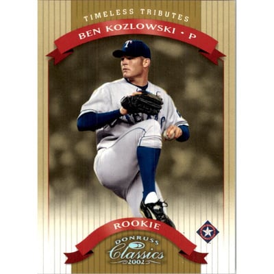 2002 Donruss Classics Timeless Tributes #215 Ben Kozlowski ROO