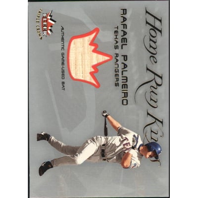 2002 Fleer Triple Crown Home Run Kings Game Used #9 Rafael Palmeiro Bat