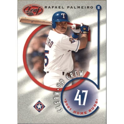2002 Leaf Clean Up Crew #9 Rafael Palmeiro