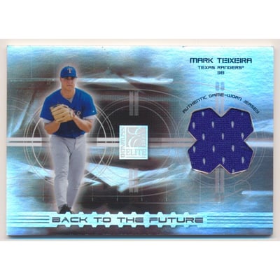 2003 Donruss Elite Back to the Future Threads #8 Mark Teixeira
