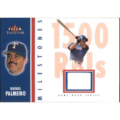 2003 Fleer Tradition Milestones Game Used #RP Rafael Palmeiro Jsy SP/200