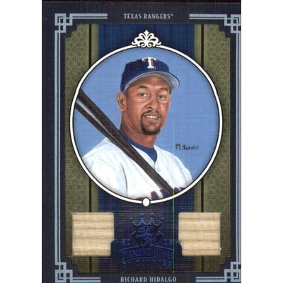 2005 Diamond Kings Materials Framed Blue #405 Richard Hidalgo Bat-Bat/100