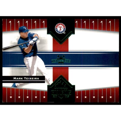 2005 Donruss Champions Impressions Green #183 Mark Teixeira