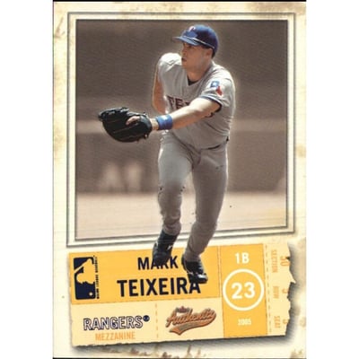2005 Fleer Authentix Mezzanine #30 Mark Teixeira
