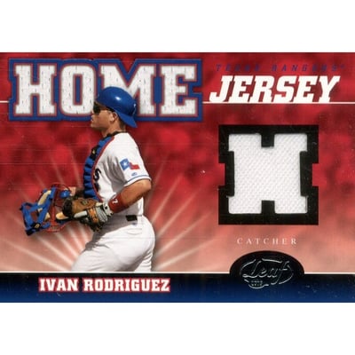 2005 Leaf Home/Road Jersey #7H Ivan Rodriguez H