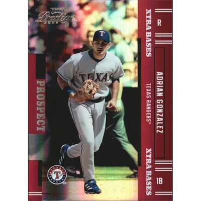2005 Playoff Prestige Xtra Bases Red #172 Adrian Gonzalez