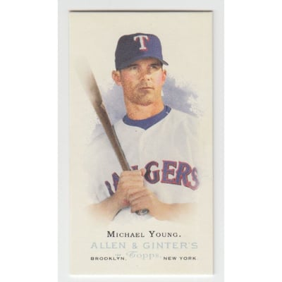 2006 Topps Allen and Ginter Mini A and G Back #215 Michael Young SP