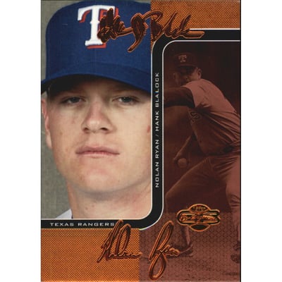 2006 Topps Co-Signers Changing Faces Red #19B Hank Blalock/Nolan Ryan
